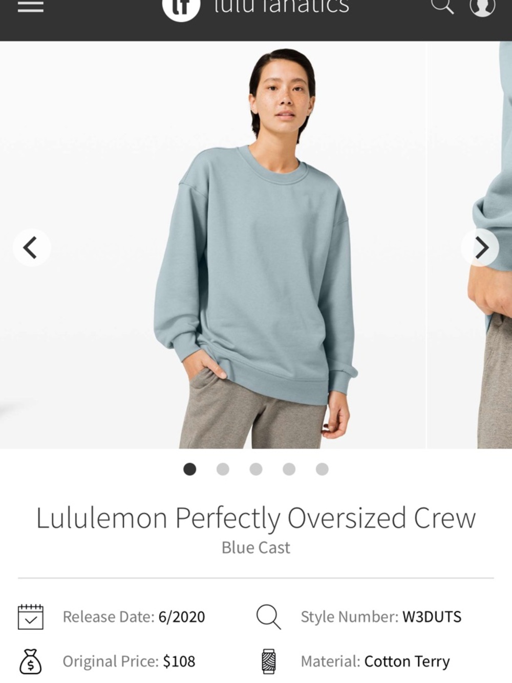lululemon Perfectly Oversized Crew